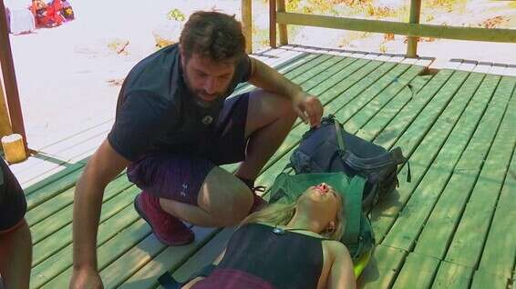 רגע הפציעה במירוץ. "לא יכולתי לזוז"